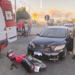Colisão na Avenida do Trabalho deixa um ferido em Guanambi.